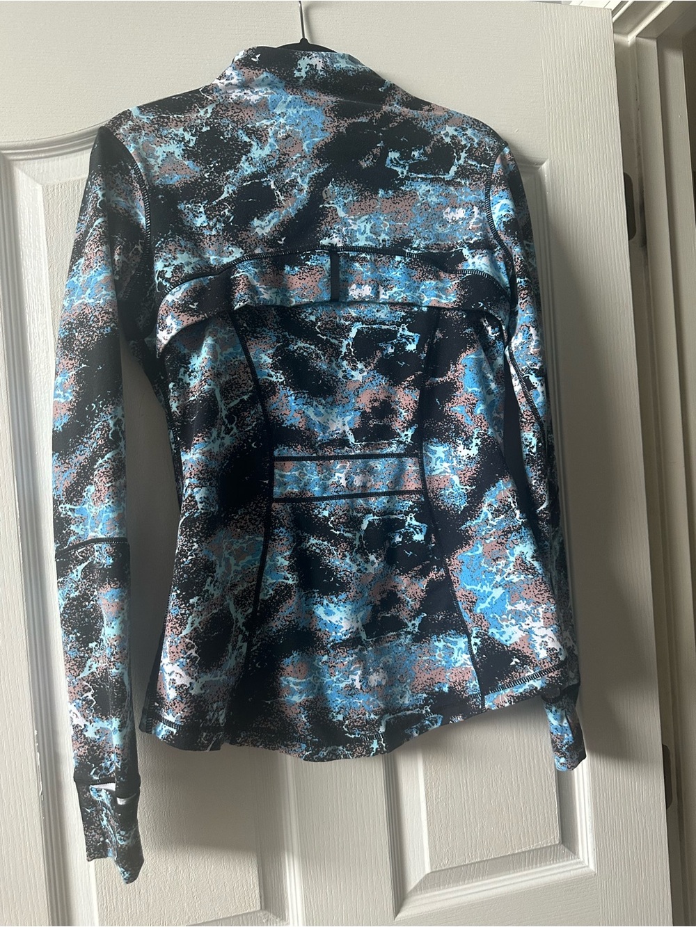 lululemon athletica Black, Blue & Pink Abstract Bomber Jacket - Picture 2 of 2